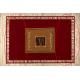 Carpet PROMO WELIRO BCF Keshan geometric red - SECOND-RATE PRODUCT