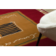 Carpet PROMO WELIRO BCF Keshan geometric red - SECOND-RATE PRODUCT