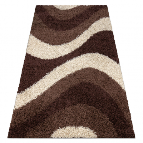 Teppich PROMO SHAGGY MULTUS 4433 braun / beige - ZWEITKLASSIGES PRODUKT
