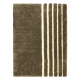 Alfombra de lana LAKUZA WŁOCHACZ Rayas beige