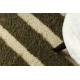 Teppich Wolle LAKUZA WŁOCHACZ Streifen beige 
