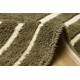Teppich Wolle LAKUZA WŁOCHACZ Streifen beige 
