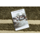 Alfombra de lana LAKUZA WŁOCHACZ Rayas beige
