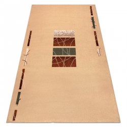 Tapis PROMO KASHMIR Géométrique beige - PRODUIT DE DEUXIÈME QUALITÉ
