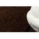 Teppe shaggy 100 V brun
