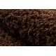 Tapijt shaggy 100 V bruin 