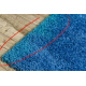 PROMO SHAGGY Szanel carpet Plain blue - SECOND-RATE PRODUCT