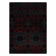 Wollteppich OMEGA KARAJA Blumen ruby