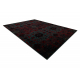 Wollteppich OMEGA KARAJA Blumen ruby