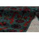 Wollteppich OMEGA KARAJA Blumen ruby