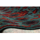 Wool carpet OMEGA KARAJA flowers ruby