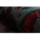 Wool carpet OMEGA KARAJA flowers ruby