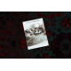 Wool carpet OMEGA KARAJA flowers ruby