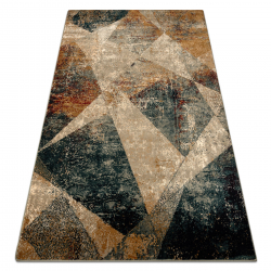 Wool carpet OMEGA RAMI Mosaic emerald