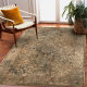 Wool carpet OMEGA LUMIER Ornament vintage iron green