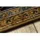 Wollteppich OMEGA AVILA Ornament Rahmen cognac braun