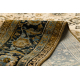 Tapis en laine OMEGA AVILA Ornement cadre cognac marron