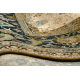 Wool carpet OMEGA AVILA Ornament frame cognac brown