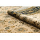 Wool carpet OMEGA AVILA Ornament frame cognac brown