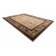 Wollteppich OMEGA AVILA Ornament Rahmen Sand beige