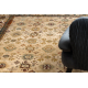 Wollteppich OMEGA AVILA Ornament Rahmen Sand beige