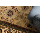 Wollteppich OMEGA AVILA Ornament Rahmen Sand beige