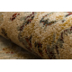 Wool carpet OMEGA AVILA Ornament frame sand beige