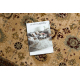 Wollteppich OMEGA AVILA Ornament Rahmen Sand beige