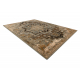 Tapis en laine OMEGA ABBAS Vintage, rosette cognac beige