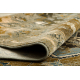 Wool carpet OMEGA ABBAS Vintage, rosette cognac beige