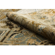 Tapis en laine OMEGA ABBAS Vintage, rosette cognac beige