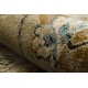 Wool carpet OMEGA ABBAS Vintage, rosette cognac beige