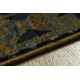 Wool carpet OMEGA AVAR Frame, diamonds, oriental - snuff brown