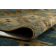 Wool carpet OMEGA AVAR Frame, diamonds, oriental - snuff brown
