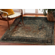 Tapis en laine OMEGA MAMLUK Carré - Rosette vintage émeraude