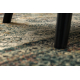 Tapis en laine OMEGA MAMLUK Carré - Rosette vintage émeraude