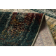 Tapis en laine OMEGA MAMLUK Carré - Rosette vintage émeraude