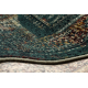 Tapis en laine OMEGA MAMLUK Carré - Rosette vintage émeraude