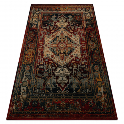 Wool carpet POLONIA ALHAMBRA Ornament, frame ruby