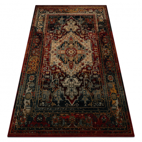 Wool carpet POLONIA ALHAMBRA Ornament, frame ruby