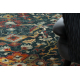 Tapis en laine POLONIA VERANO Ornement, cadre bleu foncé