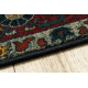 Tapis en laine POLONIA VERANO Ornement, cadre bleu foncé