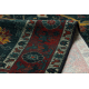 Tapis en laine POLONIA VERANO Ornement, cadre bleu foncé