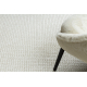 Tapis CASABLANCA LOOP blanc, bouclé, doux