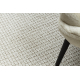 Tapis CASABLANCA LOOP blanc, bouclé, doux