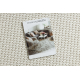 Tapis CASABLANCA LOOP blanc, bouclé, doux