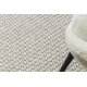 Teppich CASABLANCA LOOP weiß / beige Schleife weich