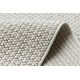 Teppich CASABLANCA LOOP weiß / beige Schleife weich