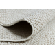 Teppich CASABLANCA LOOP weiß / beige Schleife weich