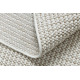 Teppich CASABLANCA LOOP weiß / beige Schleife weich